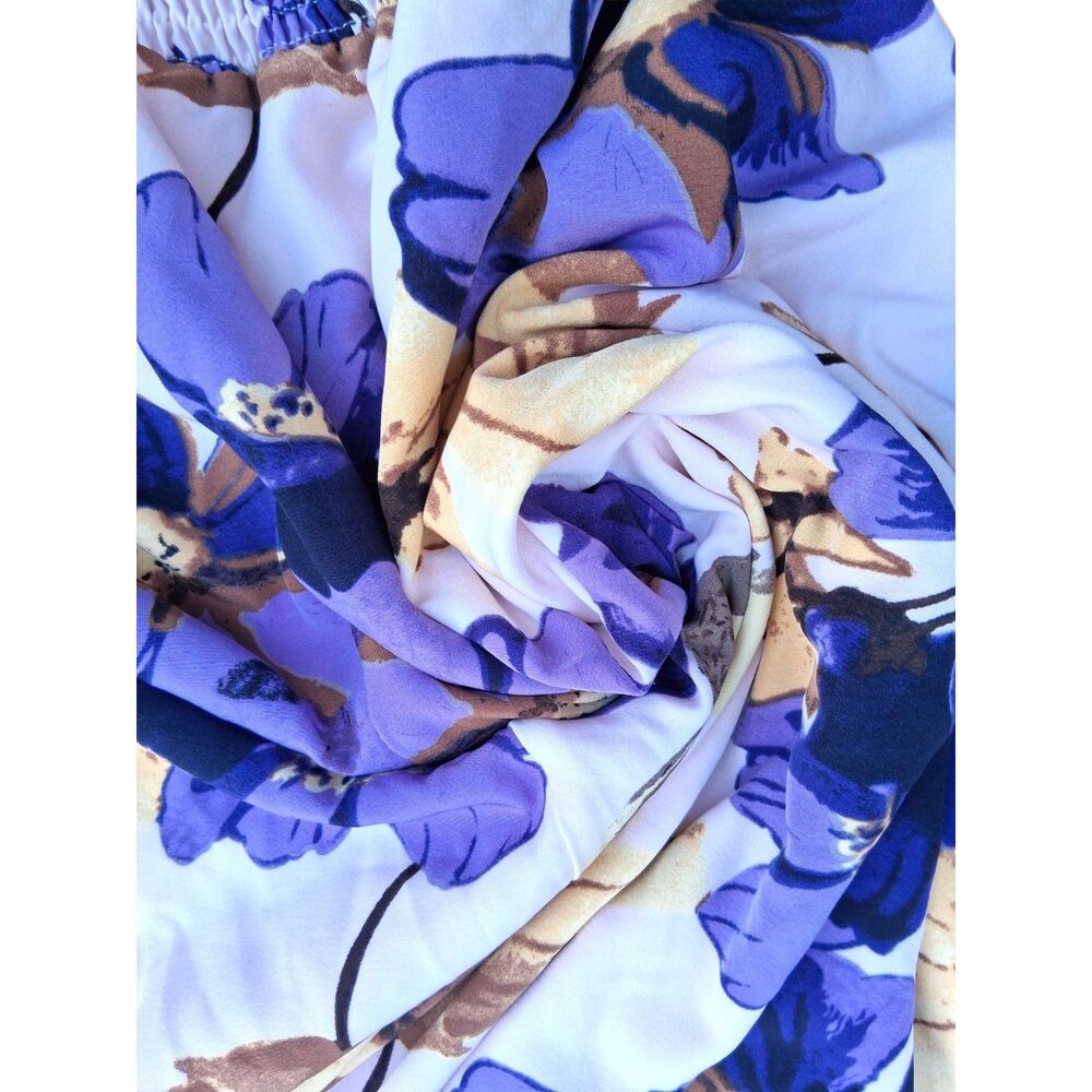 BloomChic Purple Floral Cami Sundress - Plus Size 4X - Smocked Elastic Waist - Picture 5 of 5